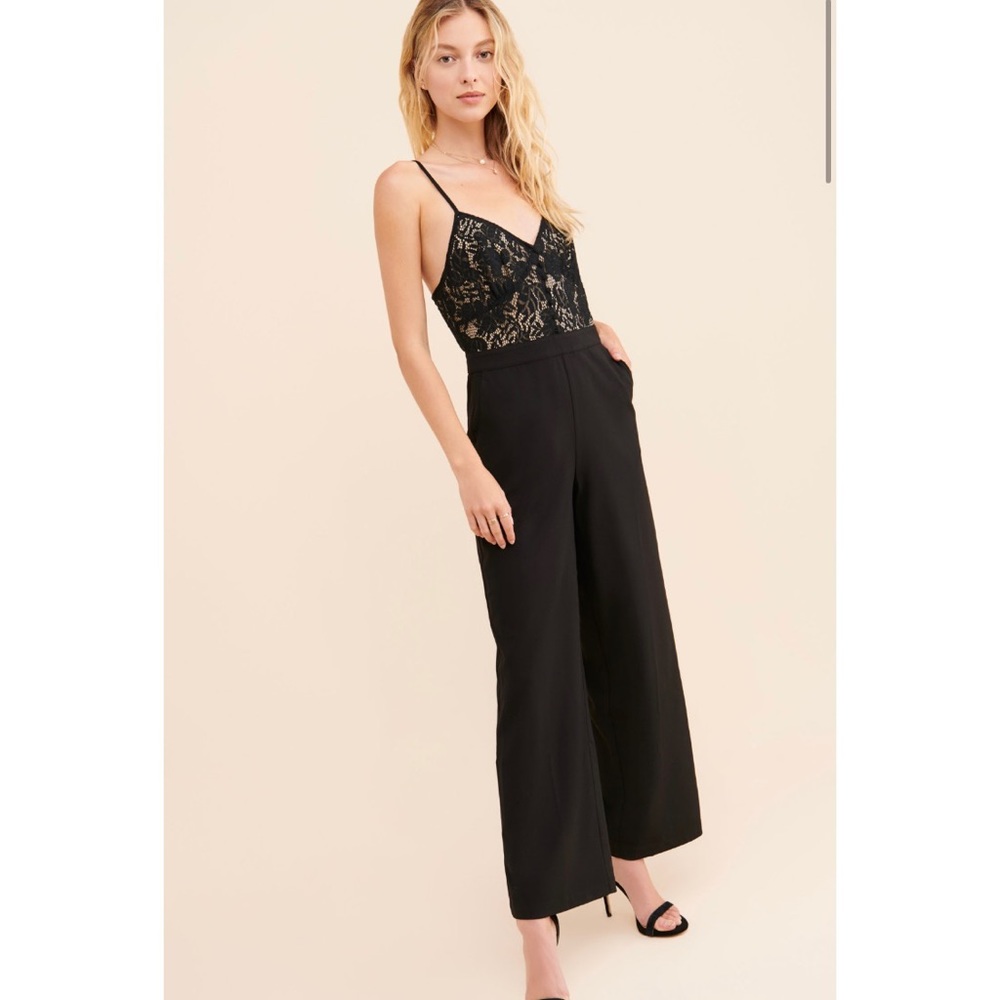 J.O.A. Lace Jumpsuit - Picture 2 of 7